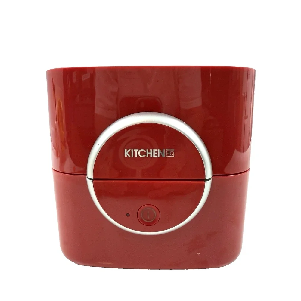 Electric Lunch Box Red by Kitchen HQ with Vacuum Sealed Trays TESTED and WORKING